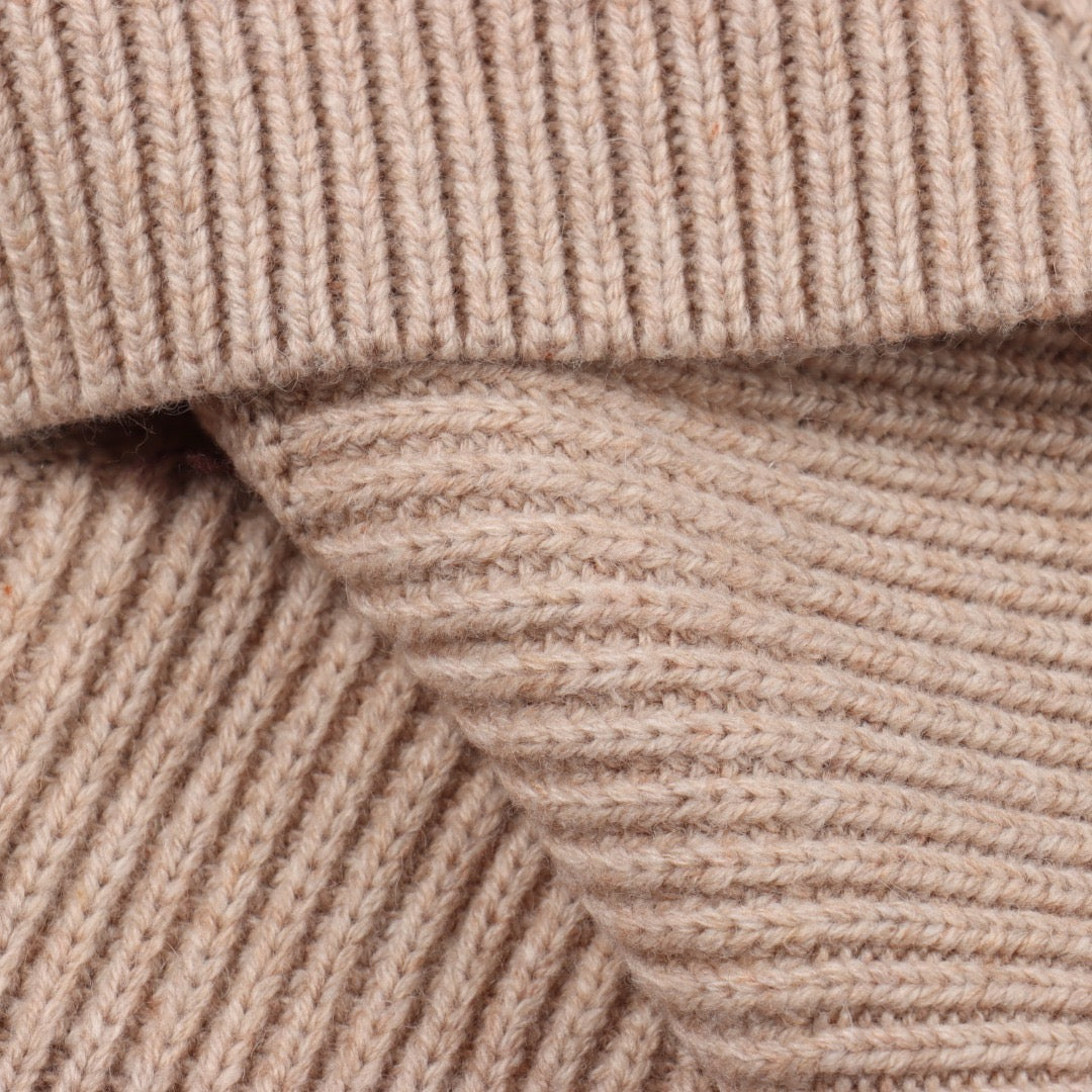 LOUIS VUITTON - Applikation ribbet strik sweater