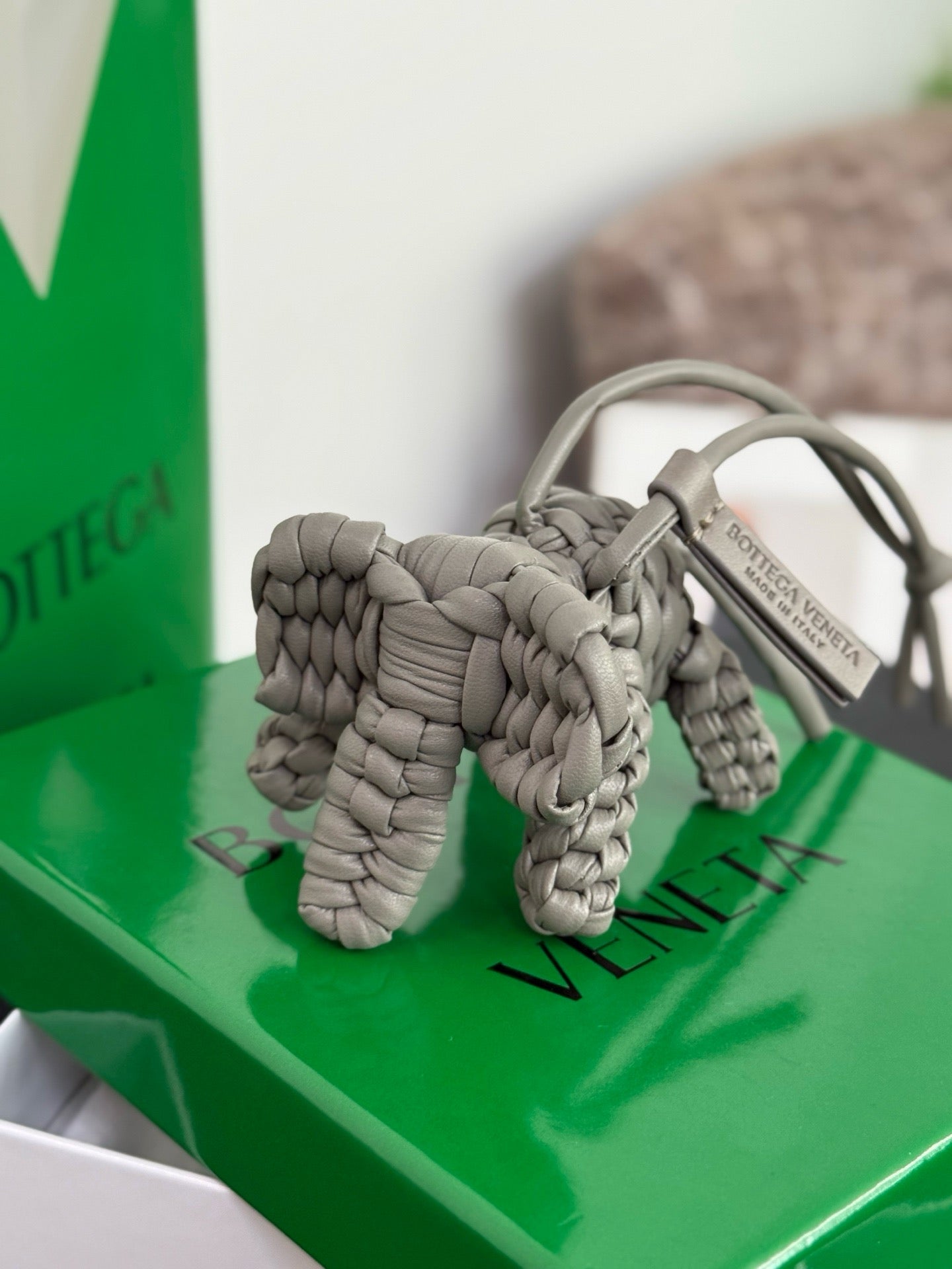BOTTEGA VENETA - Intrecciato Leather Bag Charm