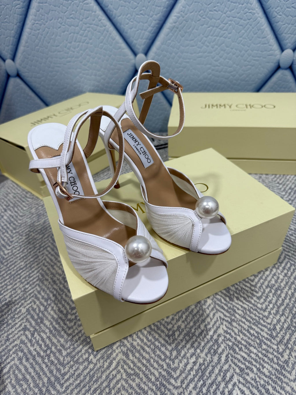 JIMMY CHOO - Women’s Sandals with Pearl