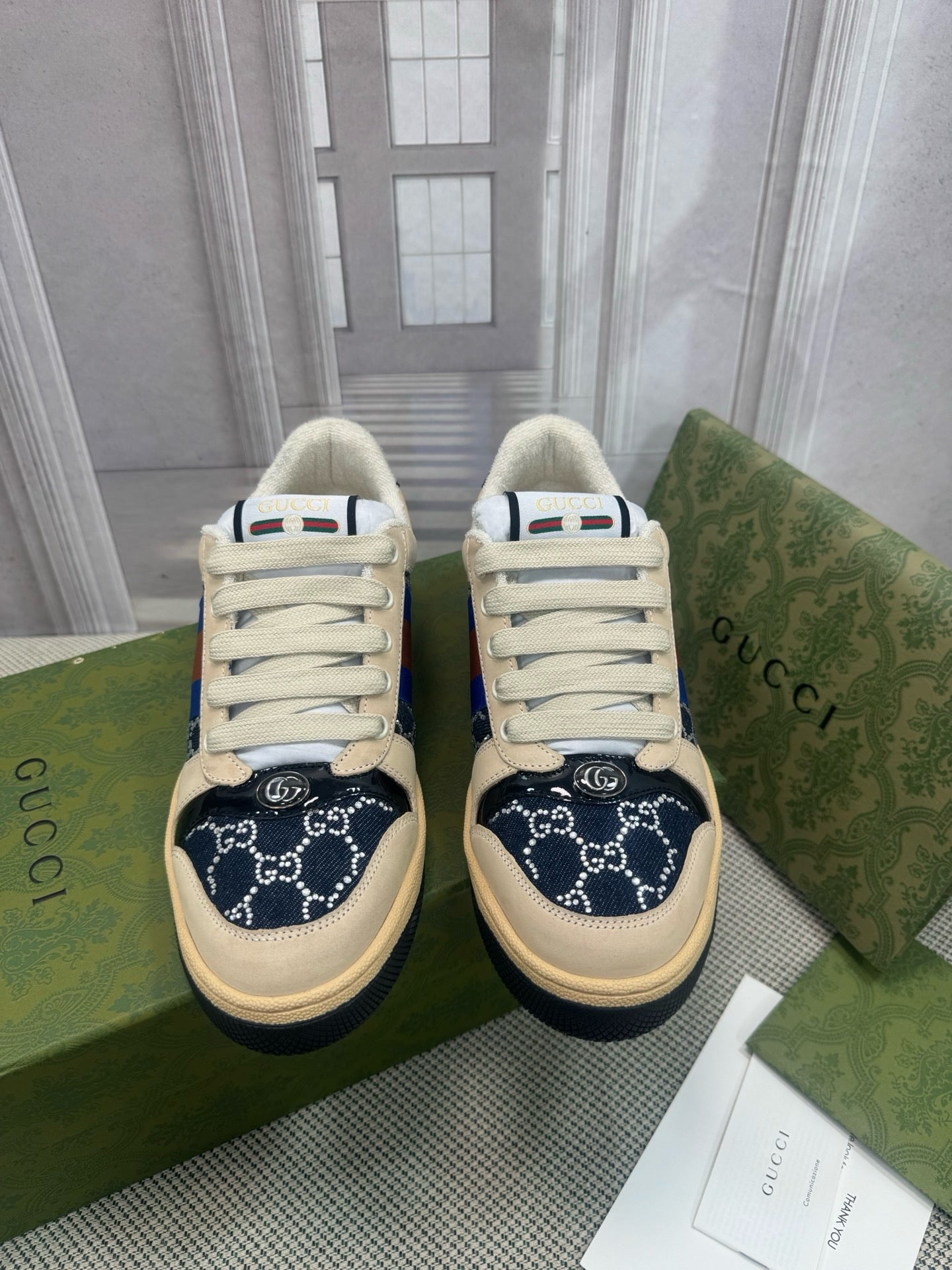 GUCCI - GG crystal Screener sneaker