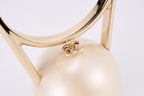 CHANEL - Cruise Pearled Cylinder Minaudière with Gold Handle