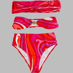 PUCCI - Patterned Halterneck bikini Swimsuit