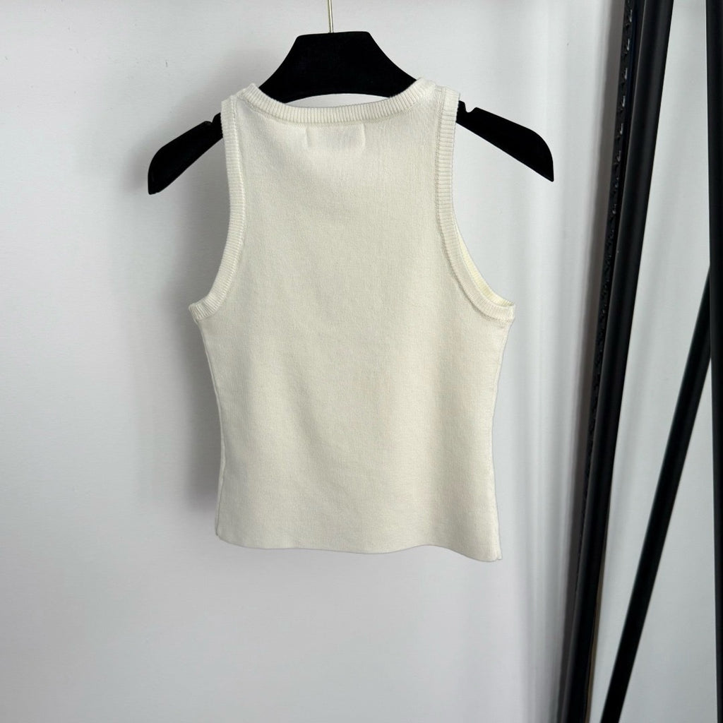 MIU MIU - Cotton knit tank top