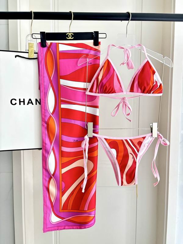 PUCCI - Patterned Halterneck bikini Swimsuit