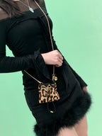 PRADA - animal-print mini bag