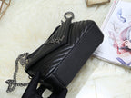 SAINT LAURENT- Black Leather Handbag