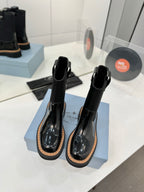 PRADA - Monolith Brushed Leather Chelsea Boot