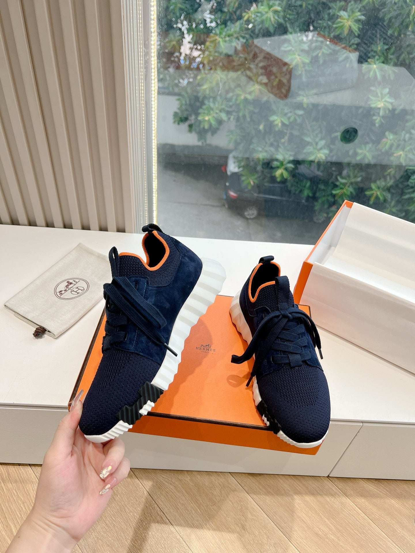 HERMES - Napa sneakers