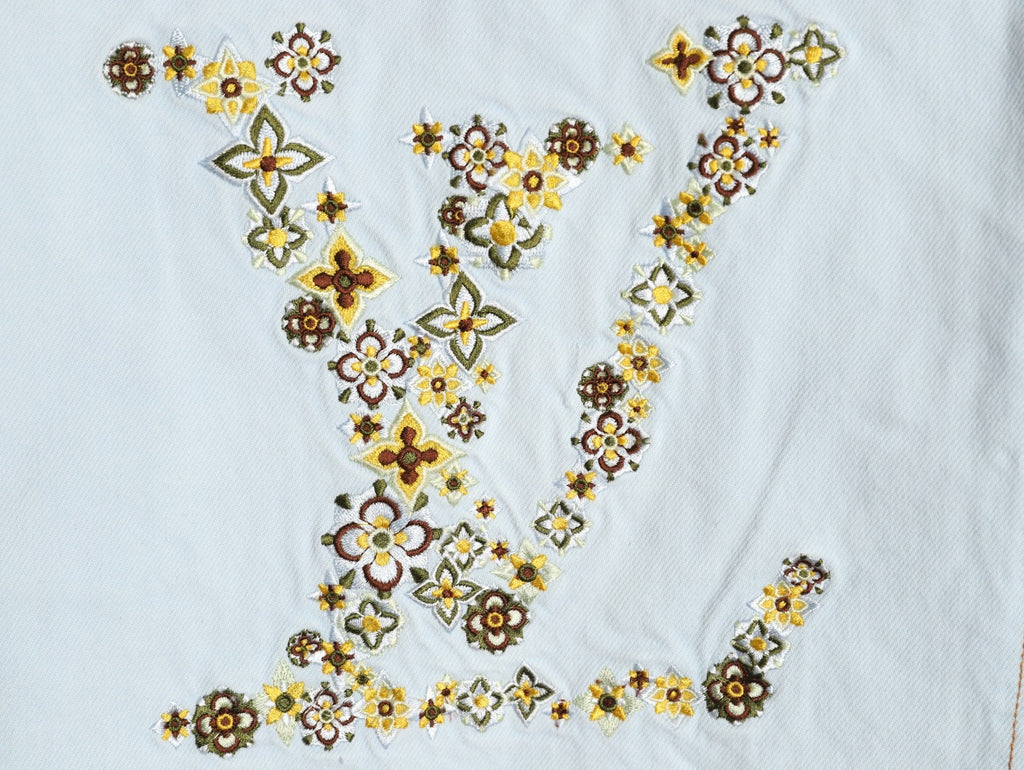 LOUIS VUITTON - Embroidered Signature Denim Workwear Blouson