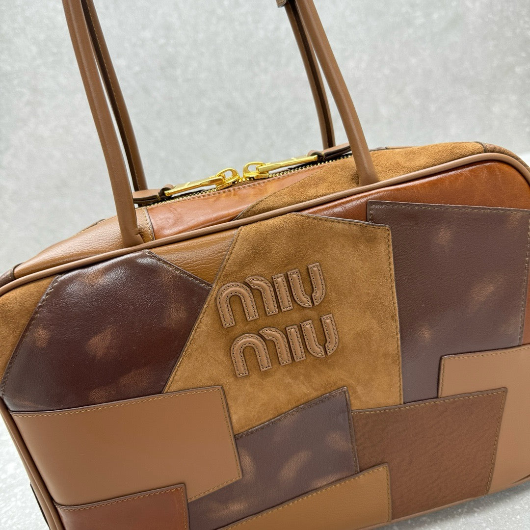 MIU MIU - Leather patchwork Beau bag